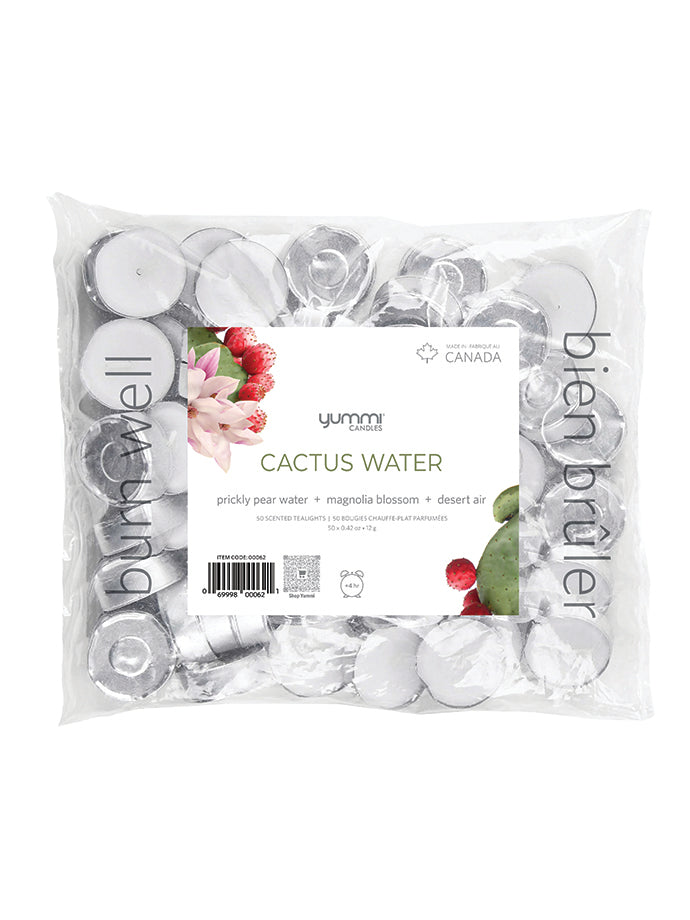 50 Cactus Water Scented Tealight Candles