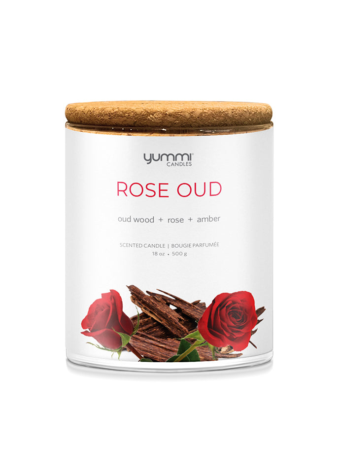 🎁 18oz Rose Oud Scented Jar Candles (100% off)