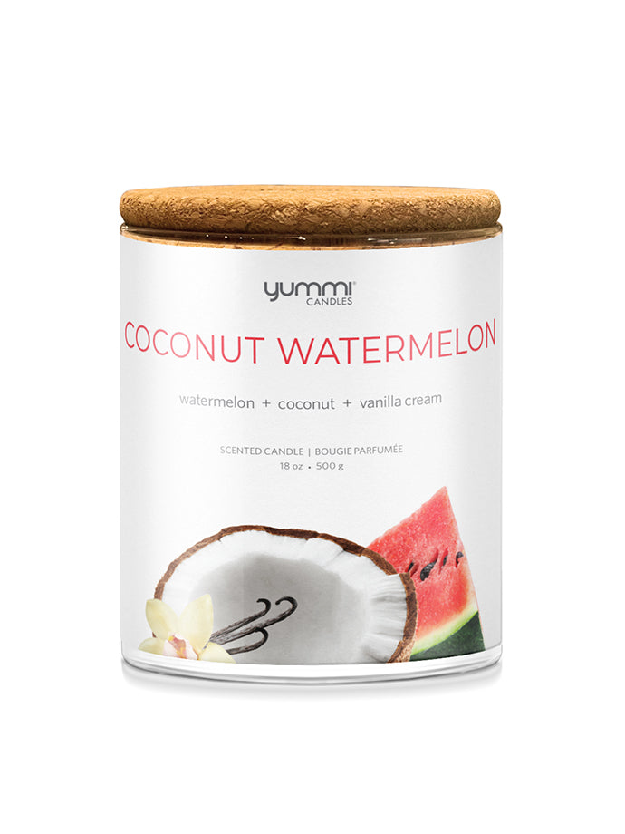 Bulk 18oz Coconut Watermelon Scented Jar Candles