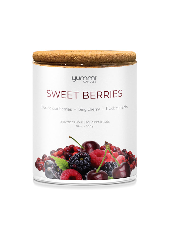 Bulk 18oz Sweet Berries Scented Jar Candles