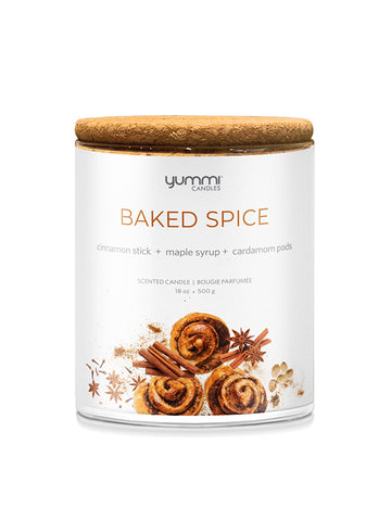 Yummi Candles - Bulk 18oz Baked Spice Scented Jar Candles