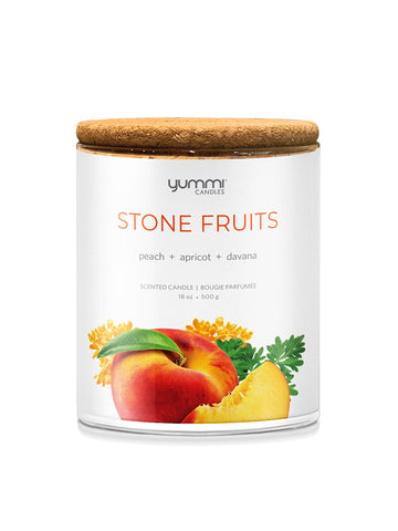 Yummi Candles - 18oz Stone Fruits Scented Jar Candles