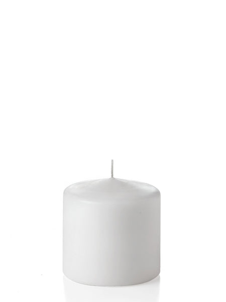 4" x 4" Unscented Column Pillar Candles