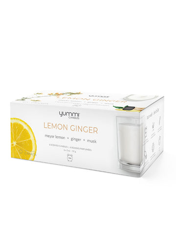 Yummi Candles - Bulk 2oz Lemon Ginger Scented Jar Candles