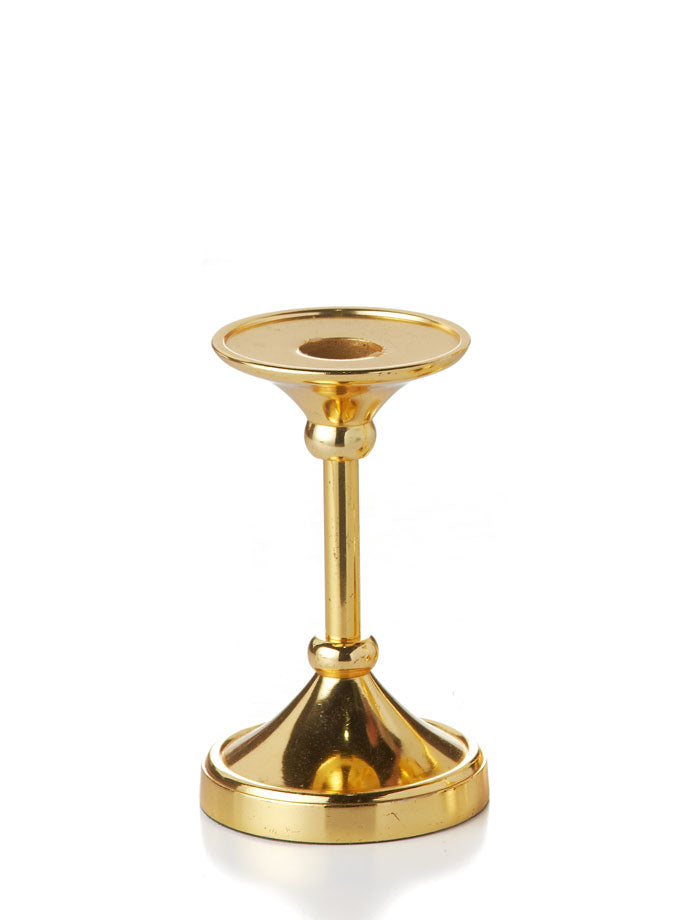 5" Gold Timeless Taper/Pillar Candlestick - each