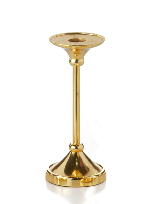 7" Gold Timeless Taper/Pillar Candlestick - each