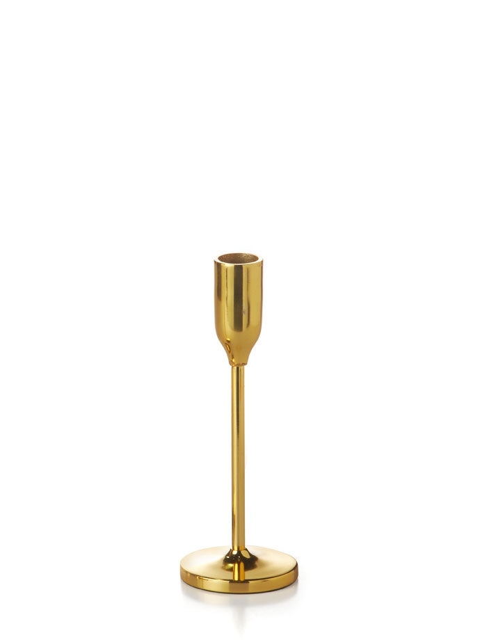 8" Gold Virtu Candlestick - each