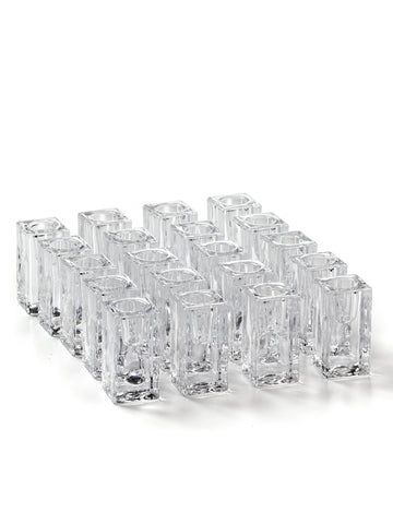 Yummi Candles - 20 Formal Taper Candles & 20 Square Block Holders - Lifestyle - 1