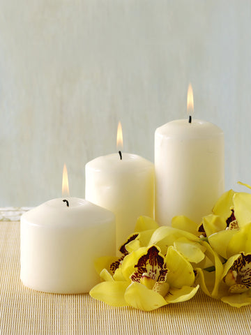 Yummi Candles - Wholesale 2.25" x 3" Slim Pillar Candles - Lifestyle - 1