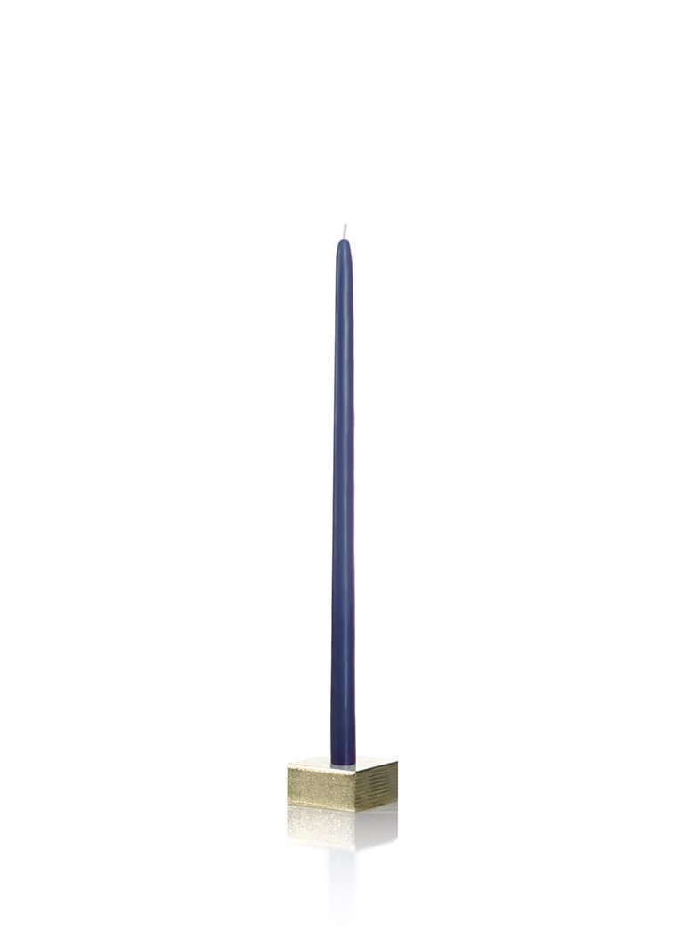 9" Tiny Taper Candles Navy Blue