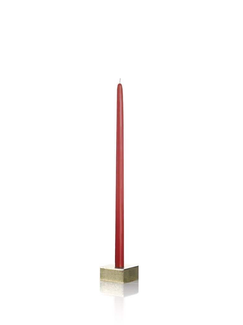 9" Tiny Taper Candles Ruby Red