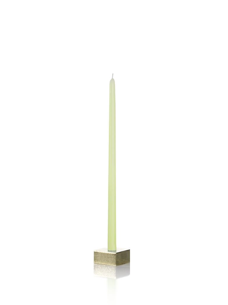 9" Tiny Taper Candles Celery Green