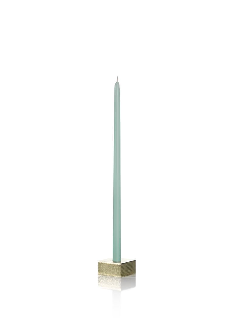 9" Tiny Taper Candles Aqua Green