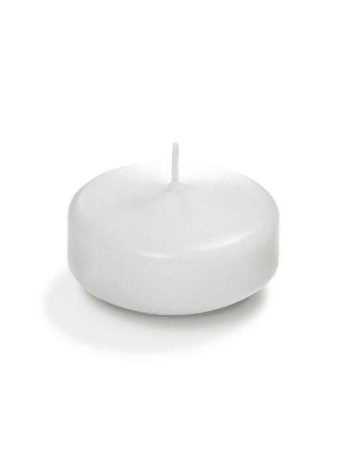 3" Bulk Floating Candles White