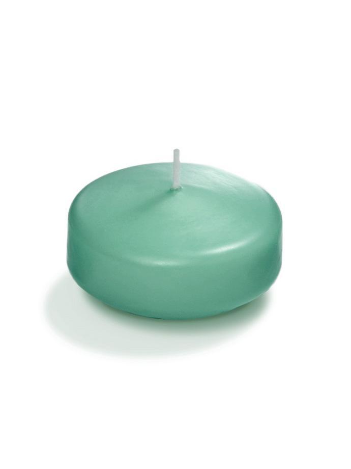 3" Floating Candles Aqua Green