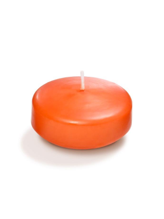 3" Floating Candles Bright Orange