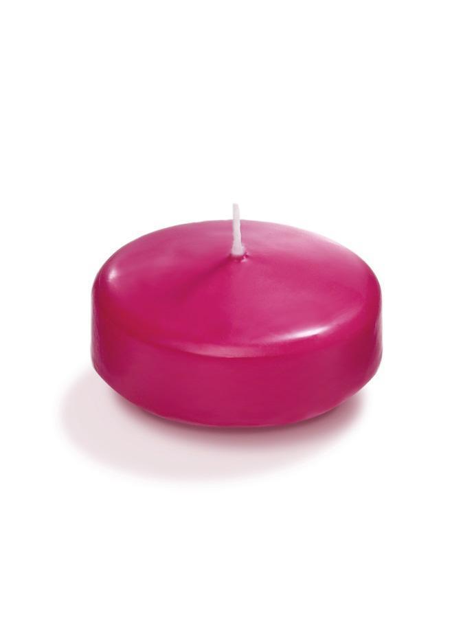 3" Bulk Floating Candles Hot Pink