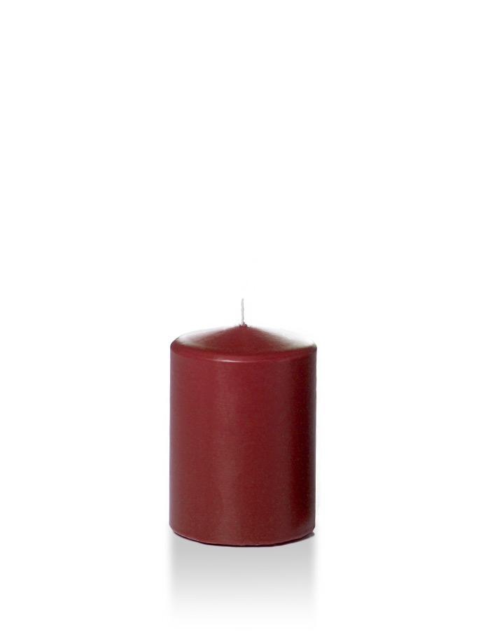 3" x 4" Pillar Candles Burgundy