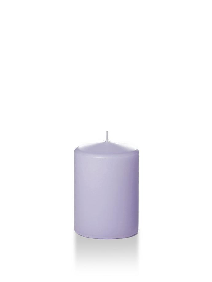 3" x 4" Wholesale Pillar Candles Lilac