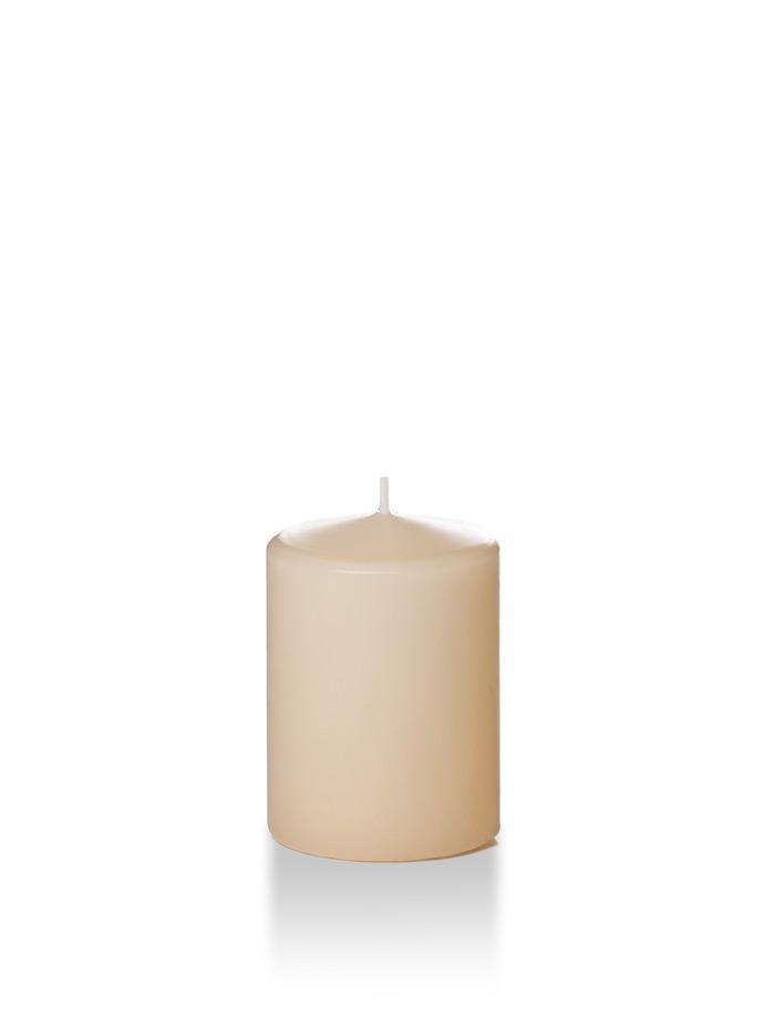 3" x 4" Wholesale Pillar Candles Sandstone