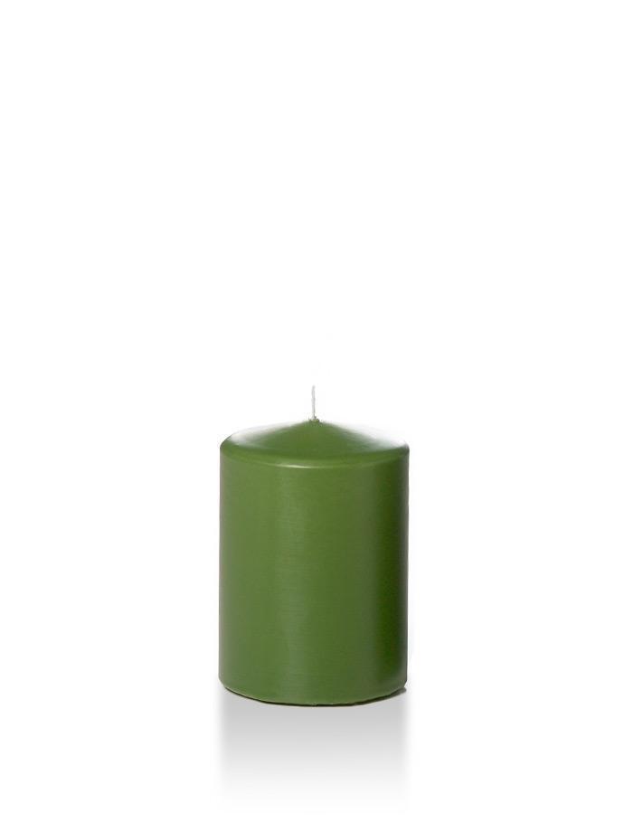 3" x 4" Wholesale Pillar Candles Green Tea