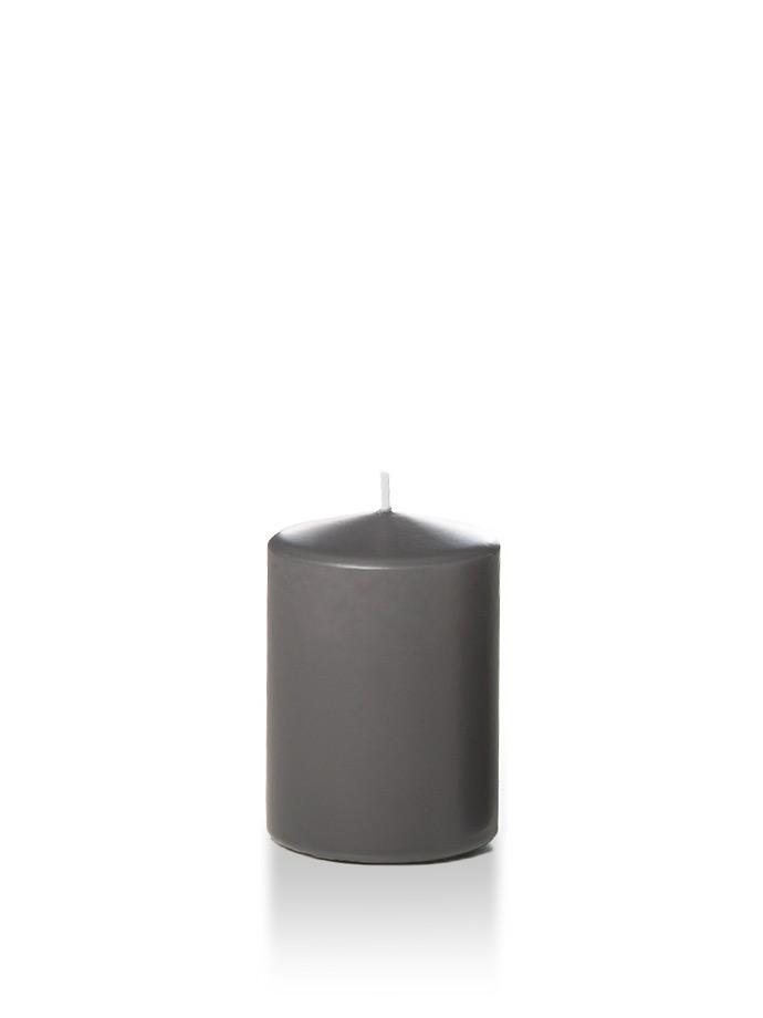 3" x 4" Pillar Candles Gray