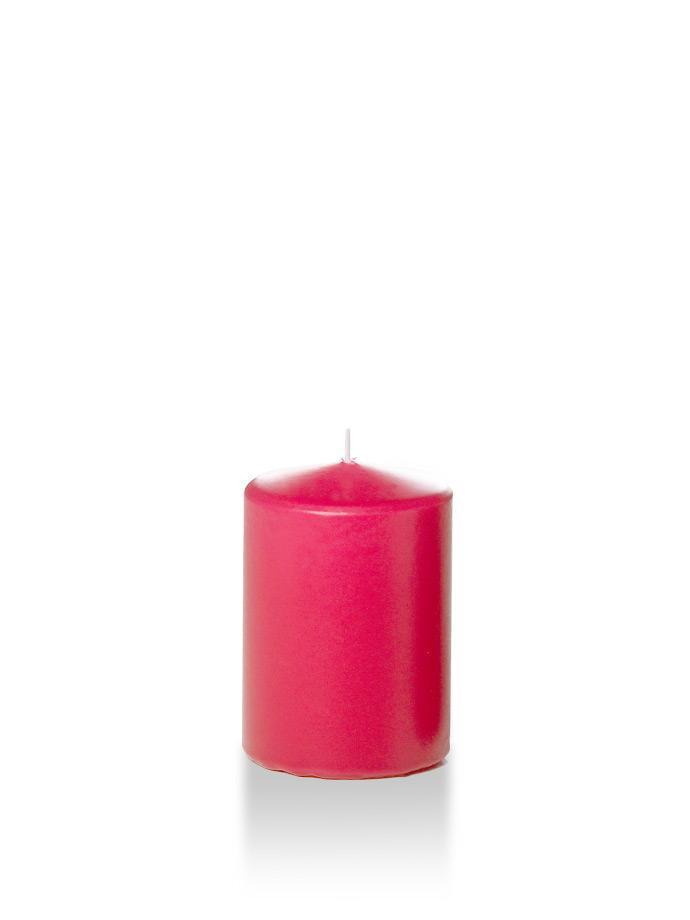 3" x 4" Wholesale Pillar Candles Paradise Pink