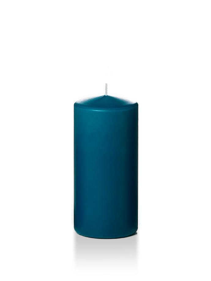 3" x 6" Wholesale Pillar Candles Sapphire