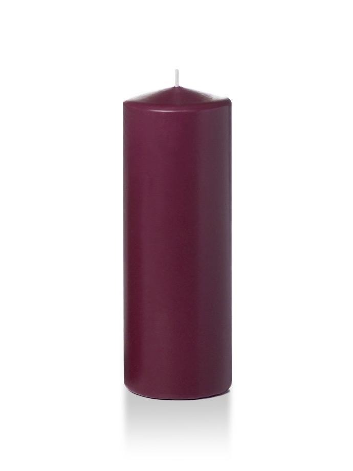 3" x 8" Pillar Candles Magenta