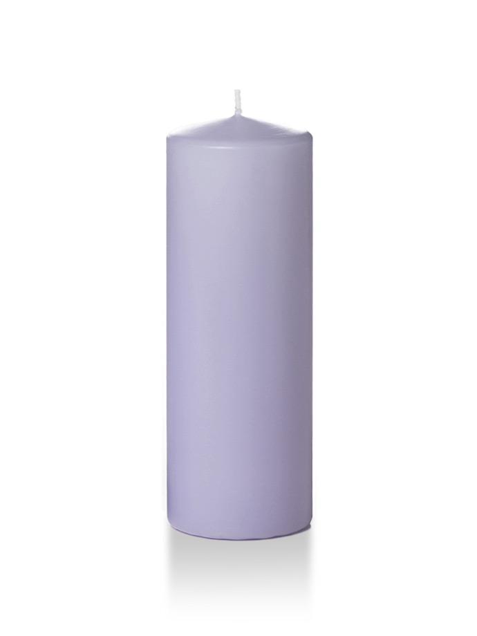 3" x 8" Pillar Candles Lilac