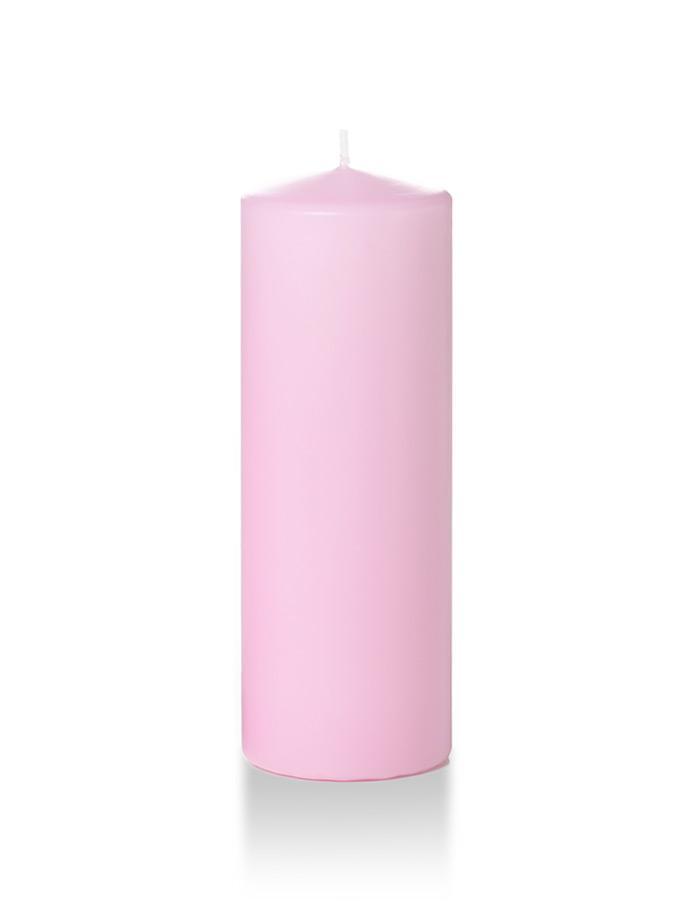 3" x 8" Pillar Candles Blush