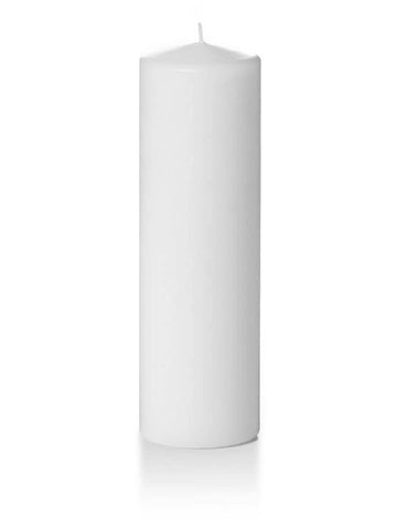 Yummi Candles - 3" x 10" Pillar Candles White