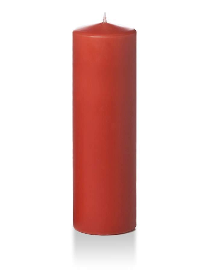 3" x 10" Wholesale Pillar Candles Brick