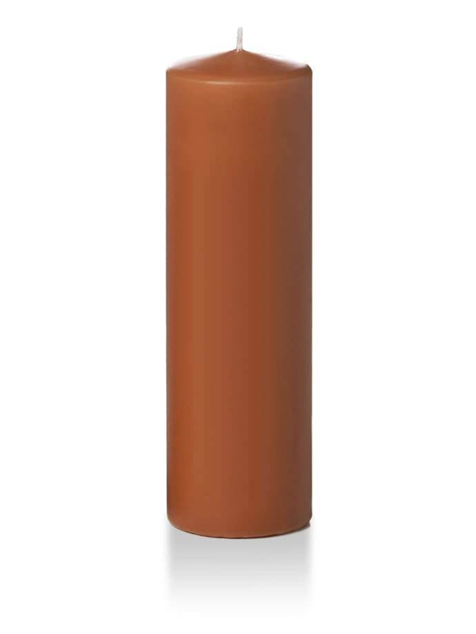 3" x 10" Pillar Candles Toffee