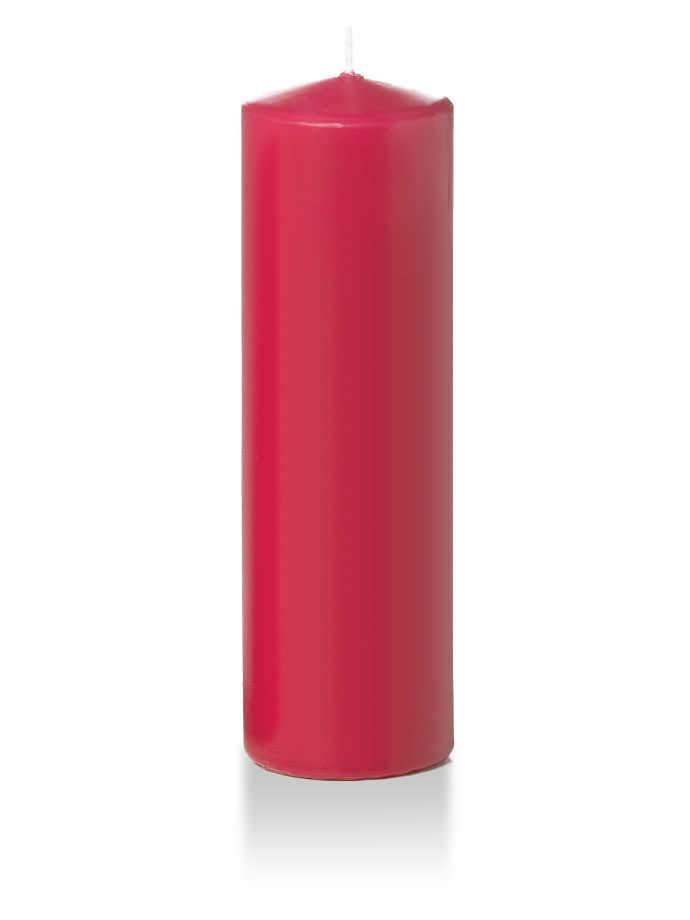 3" x 10" Pillar Candles Paradise Pink