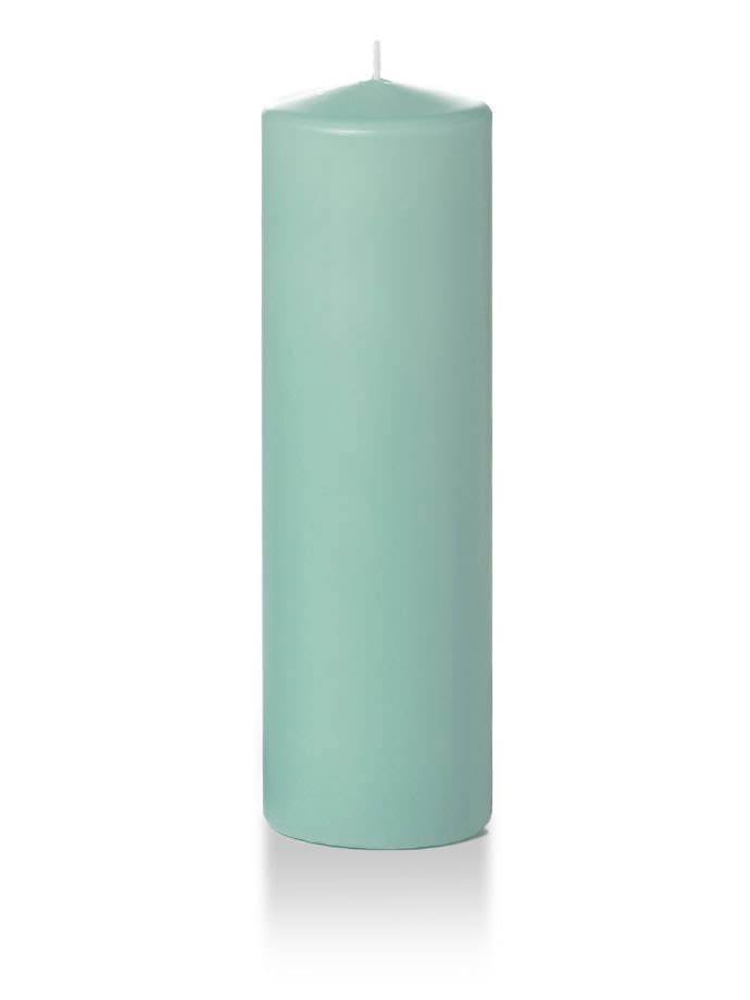 3" x 10" Pillar Candles Tiffany Blue