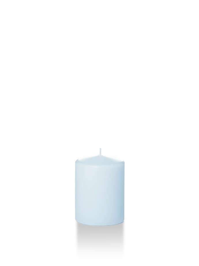 2.25" x 3" Slim Pillar Candles Ice Blue