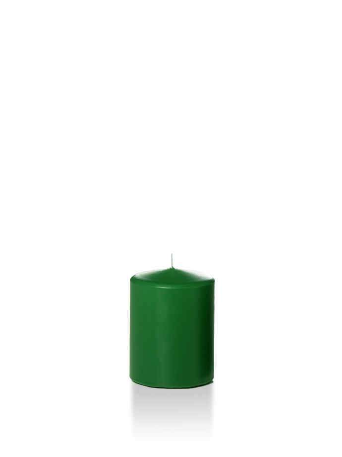 Wholesale 2.25" x 3" Slim Pillar Candles Hunter Green