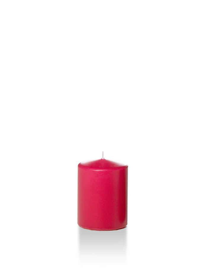 Wholesale 2.25" x 3" Slim Pillar Candles Paradise Pink