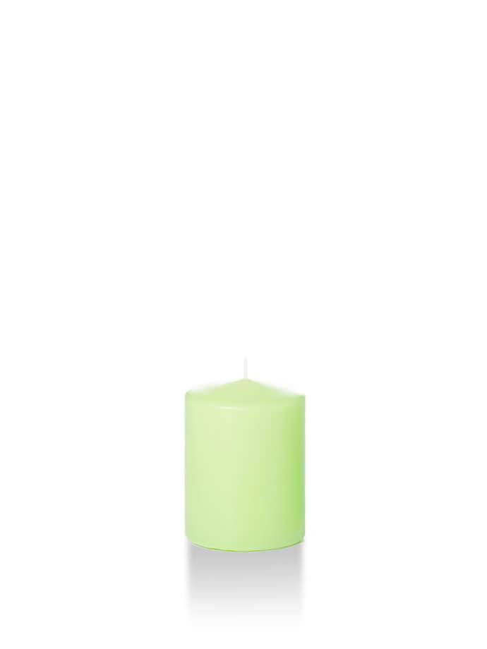 Wholesale 2.25" x 3" Slim Pillar Candles Mint