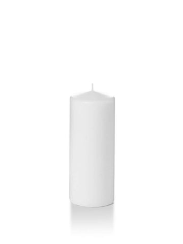 Yummi Candles - 2.25" x 5" Slim Pillar Candles White