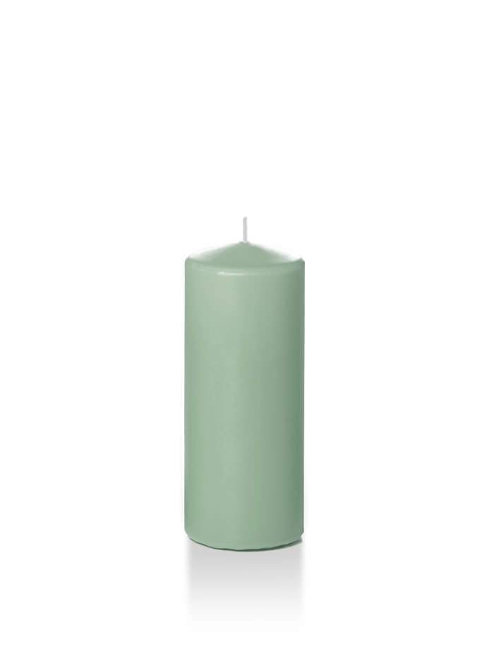 Wholesale 2.25" x 5" Slim Pillar Candles Sage