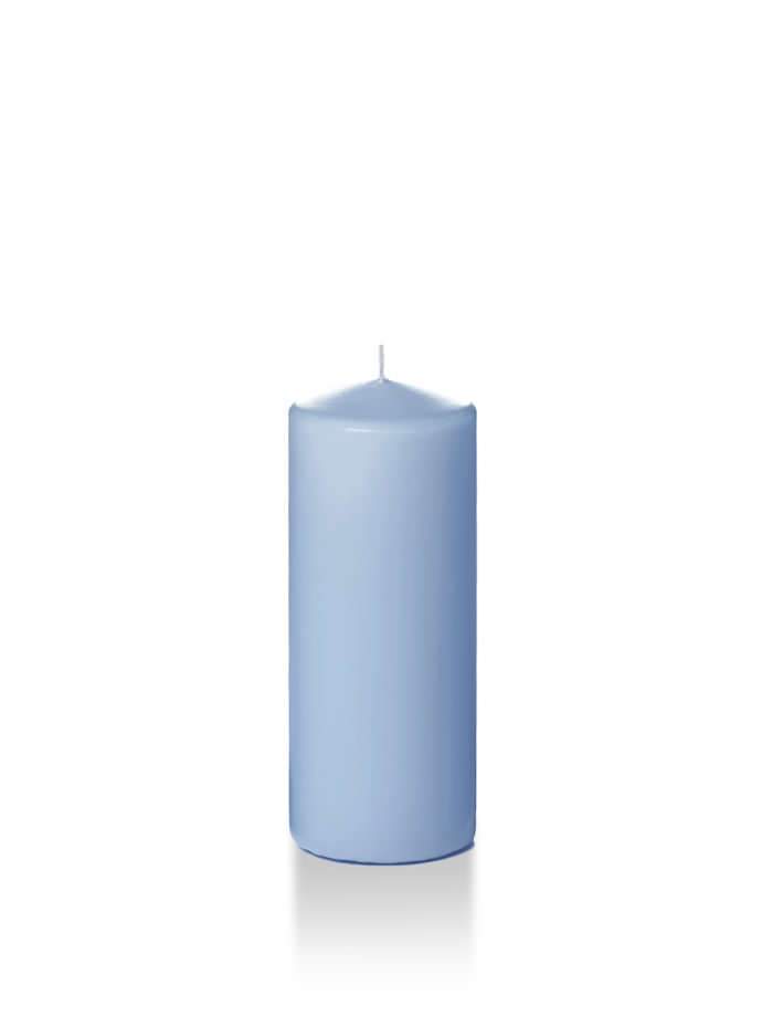 Wholesale 2.25" x 5" Slim Pillar Candles Periwinkle Blue