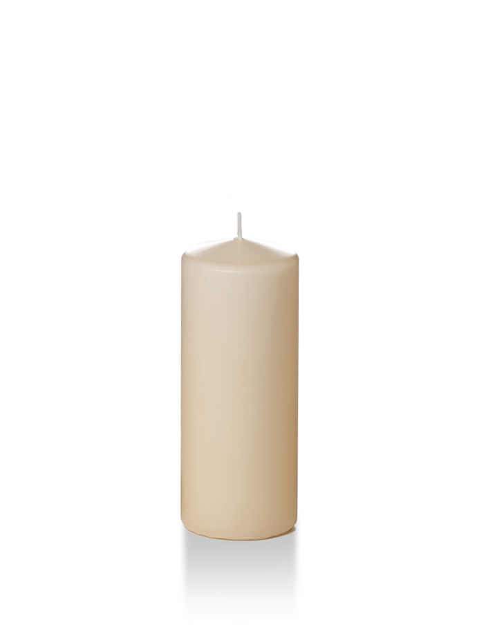 Wholesale 2.25" x 5" Slim Pillar Candles Sandstone