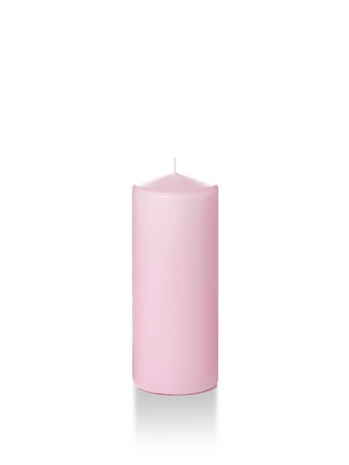 2.25" x 5" Slim Pillar Candles Blush