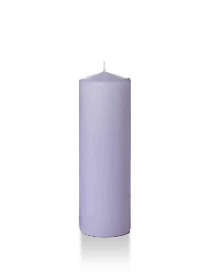 2.25" x 7" Slim Pillar Candles Lilac