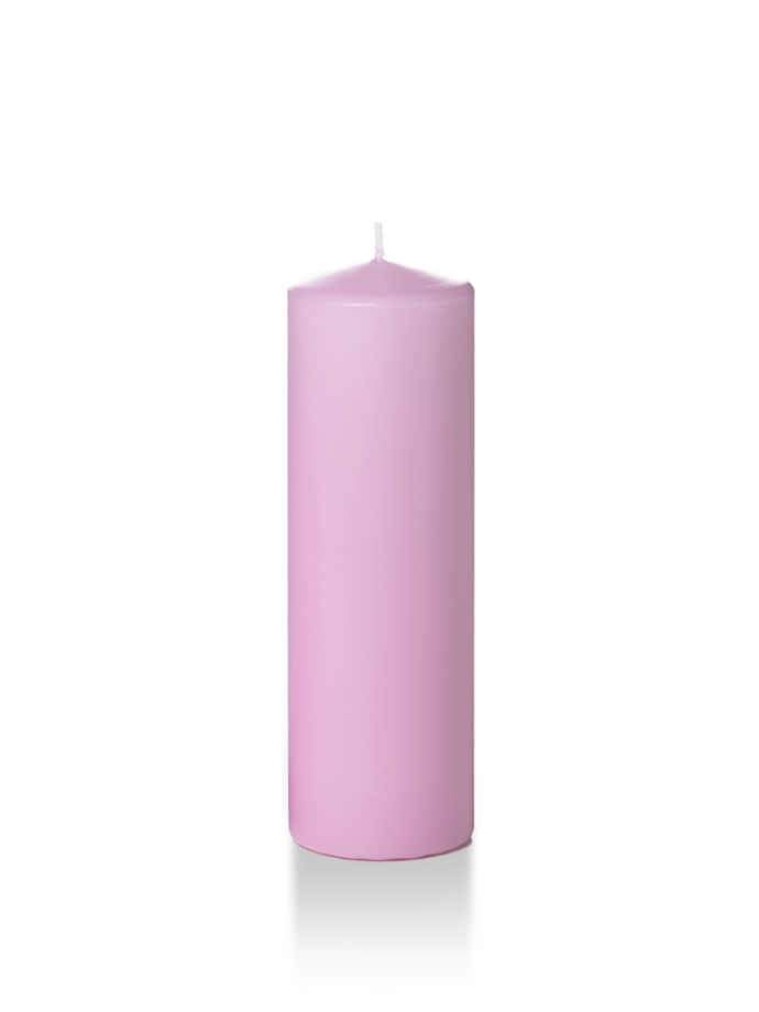 2.25" x 7" Slim Pillar Candles Violet