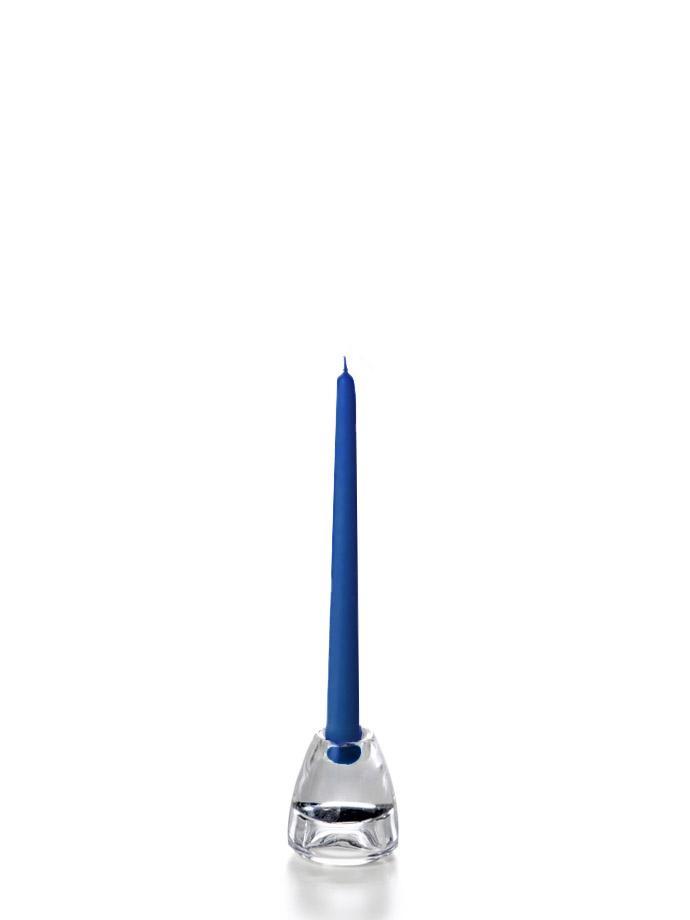 10" Wholesale Taper Candles - Case of 288 Royal Blue