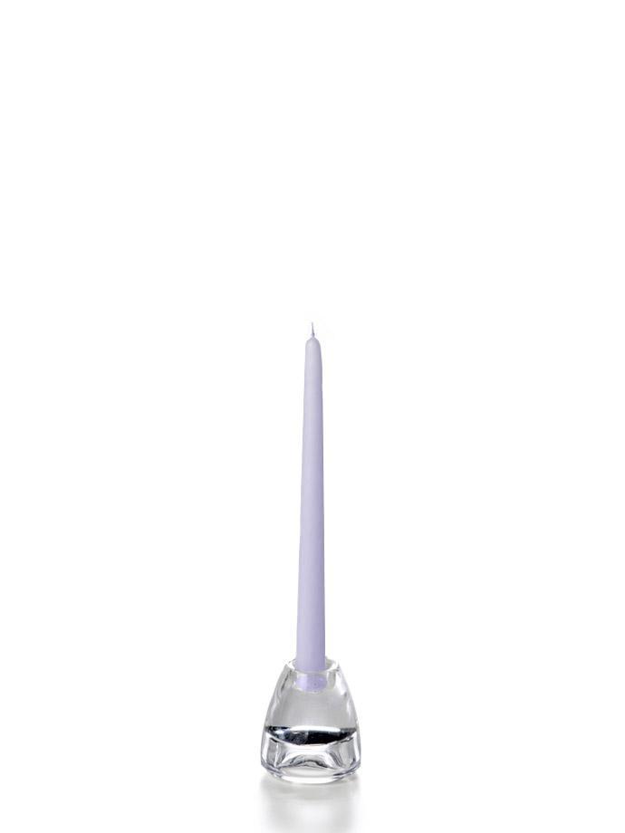 10" Wholesale Taper Candles - Case of 72 Lilac