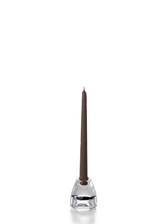 10" Wholesale Taper Candles - Case of 288 Chocolate